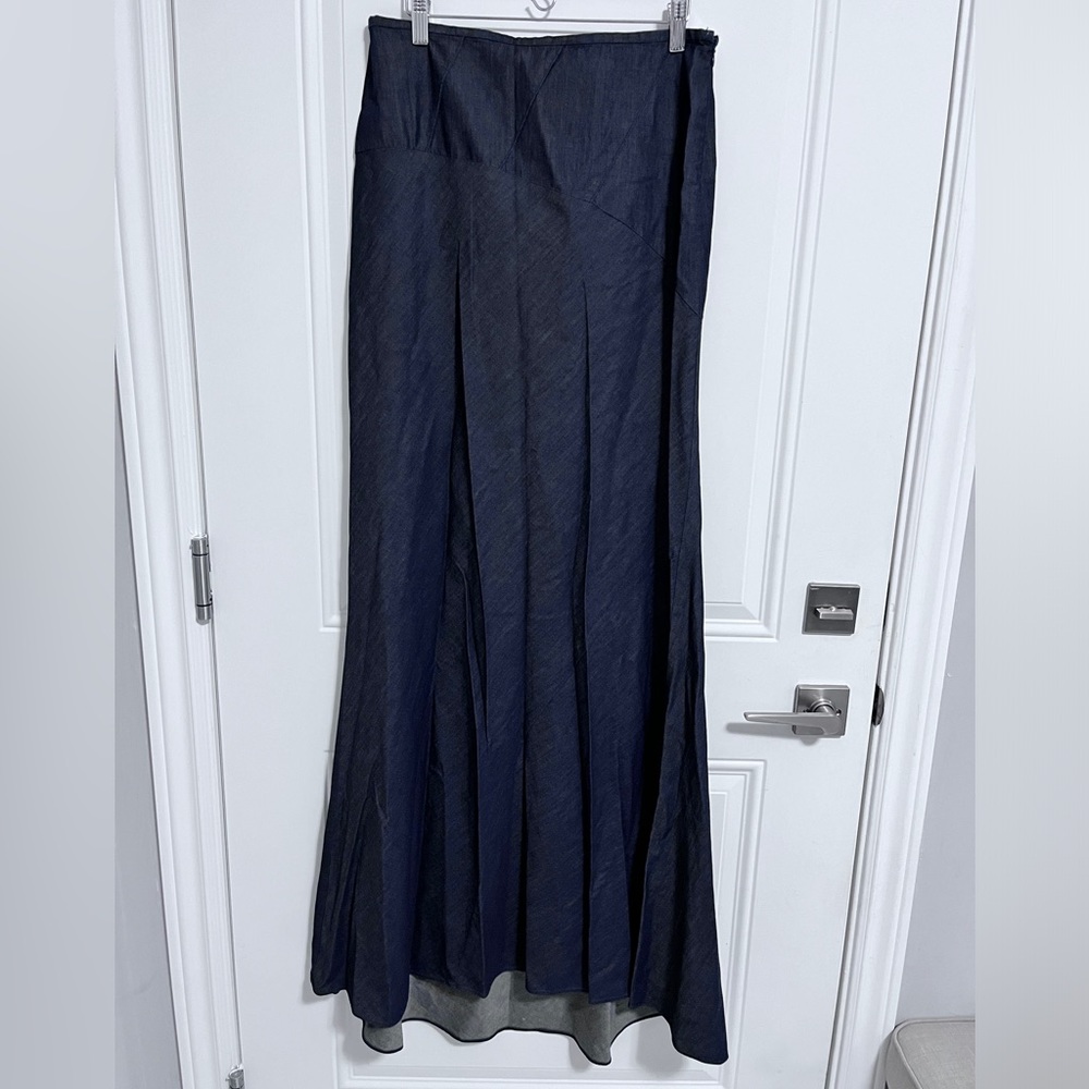 NWT - Ice Iceberg Women’s Denim Look Long Skirt - Made it Italy - US S, L